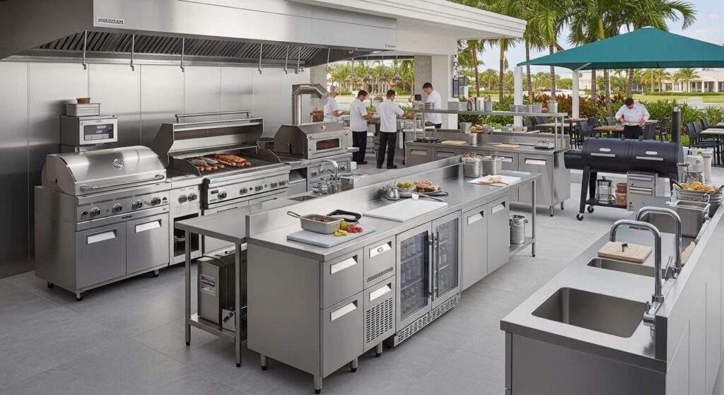 Appliances for a Restaurants Outdoor Kitchen