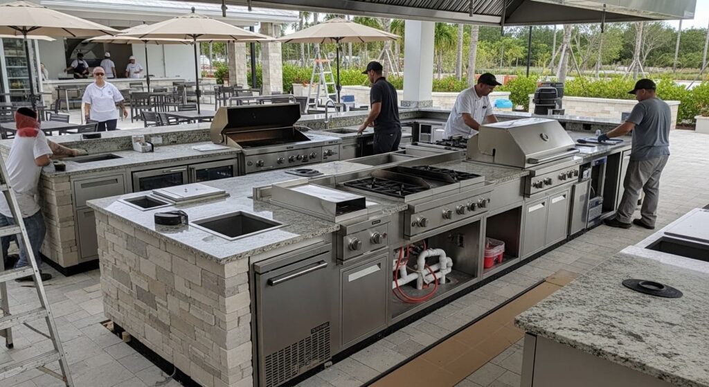 Cost of Custom Outdoor Kitchen Construction for Restaurant