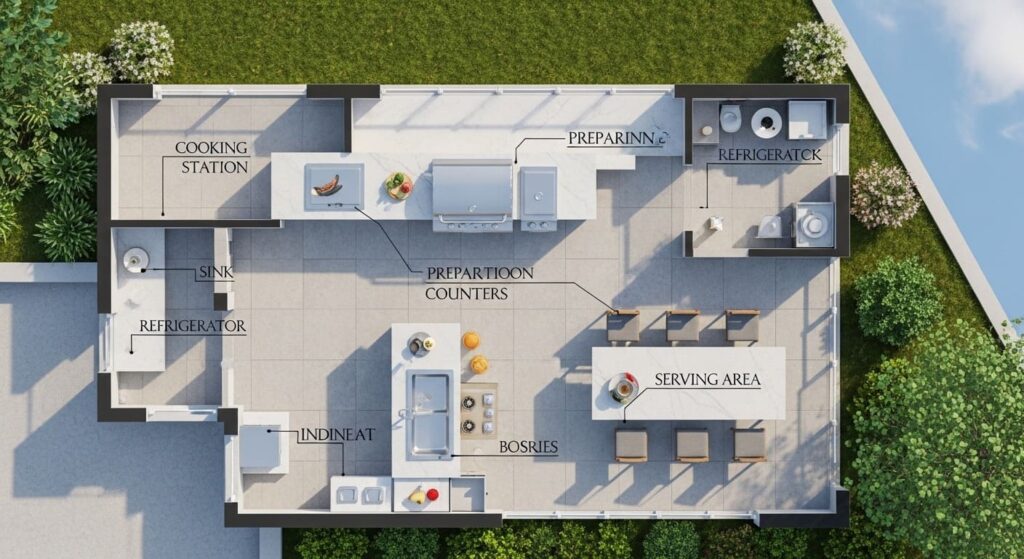 Plan an Outdoor Kitchen Layout