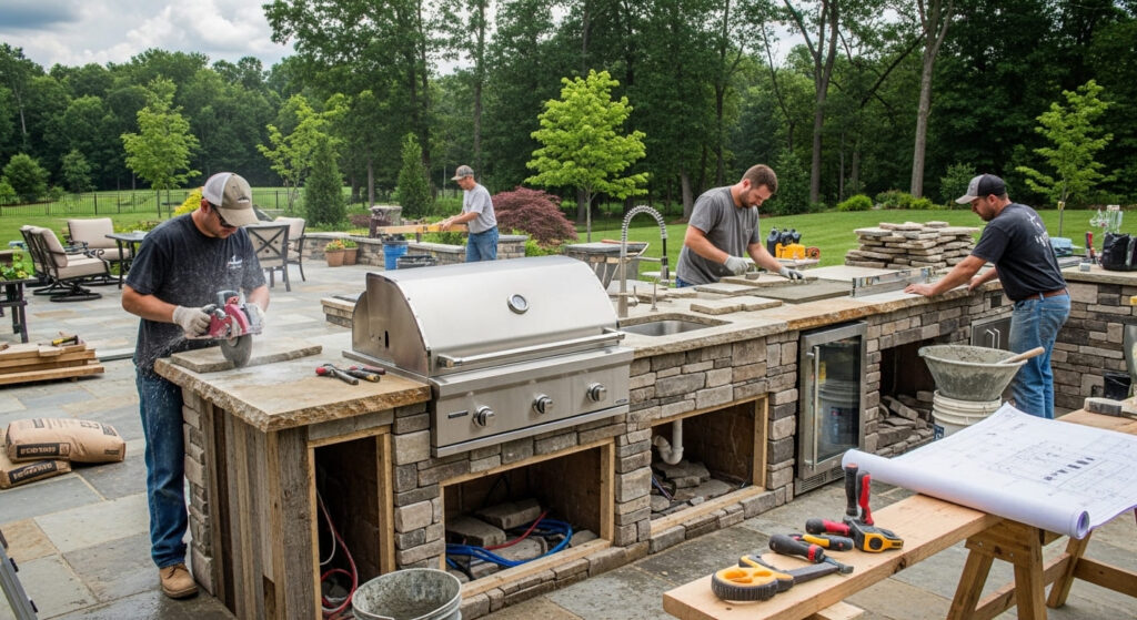 Custom Outdoor Kitchen Construction in Naples, FL