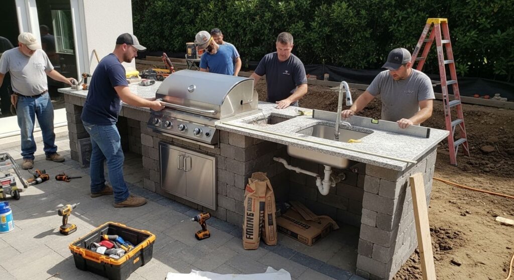 outdoor kitchen design and build in Naples